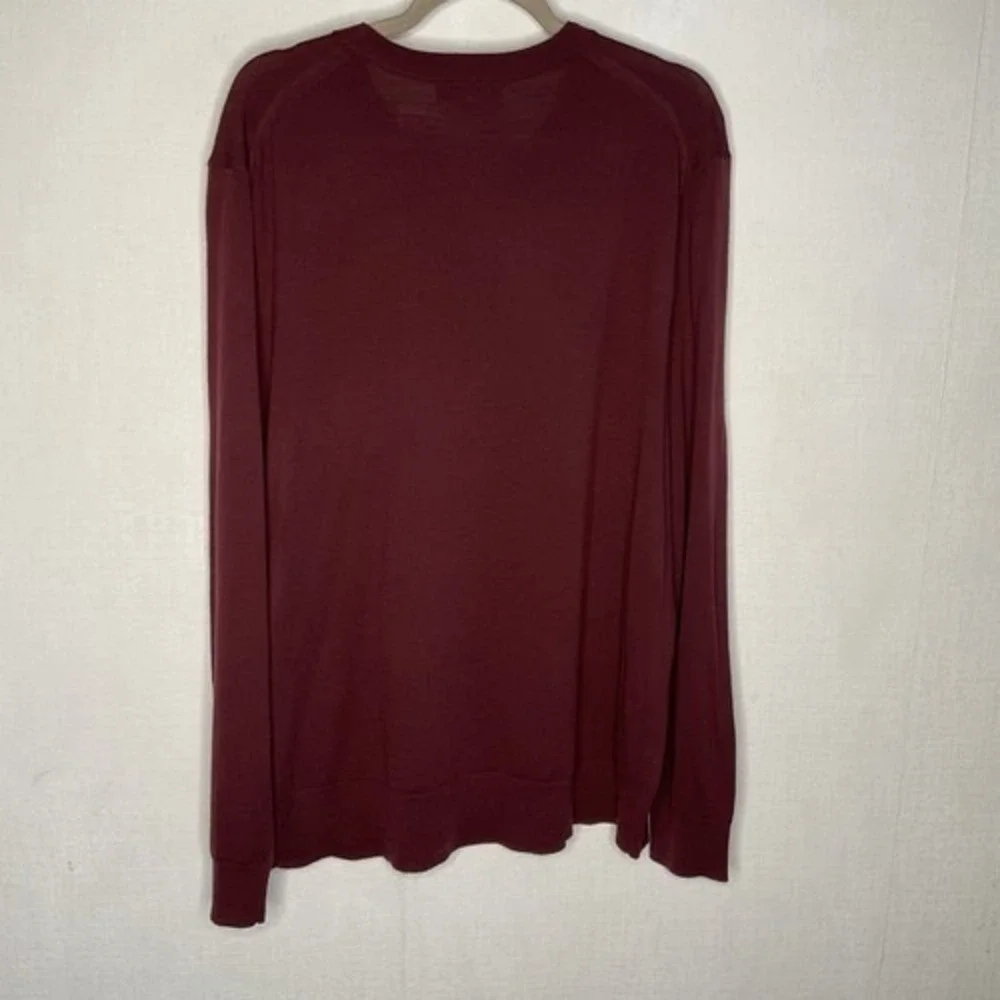 NWOT Banana Republic‎ Maroon CrewNeck Sweater Men XL China Merino Wool